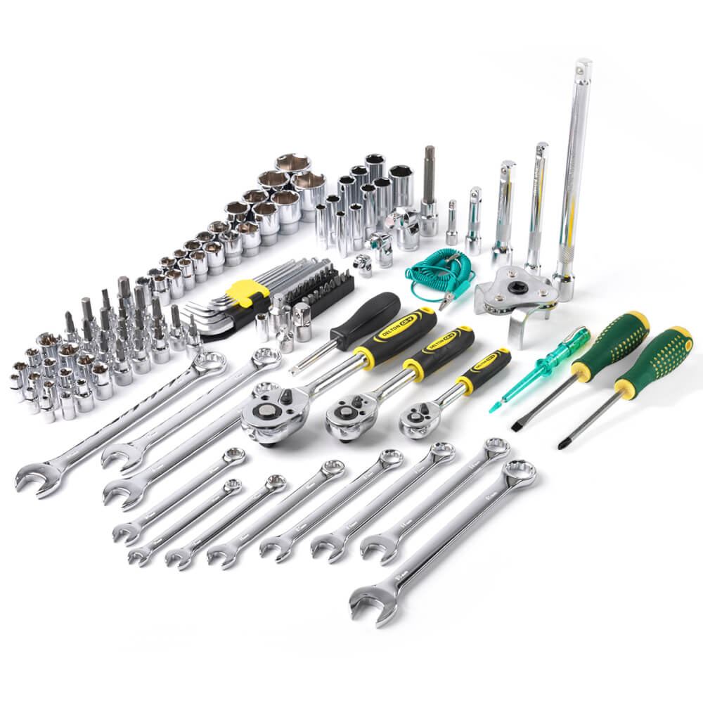 ชุดบ็อกซ์ DELTON รุ่น DKT-121PCS 1/4 , 3/8 , 1/2 นิ้ว แพ็ก 121 ชิ้น